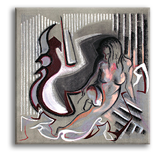   80 х 75,5 см.,  холст, масло, уголь,  2011  